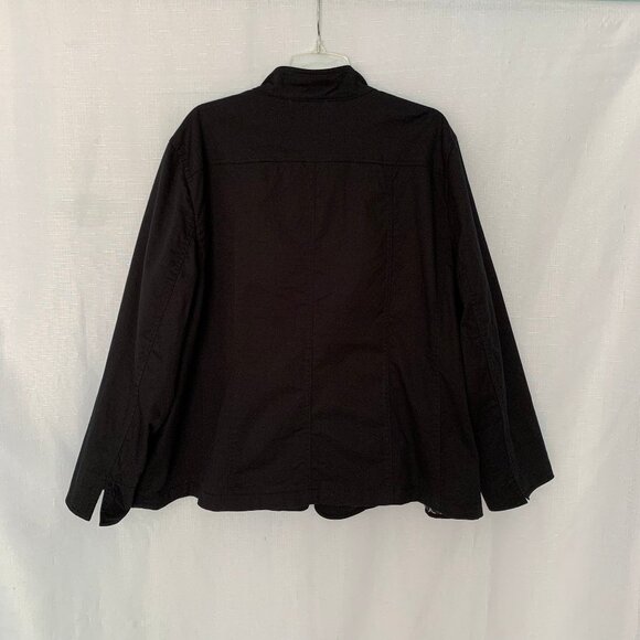 SUSAN GRAVER Cotton Twill Zip Front Jacket - Picture 2 of 5